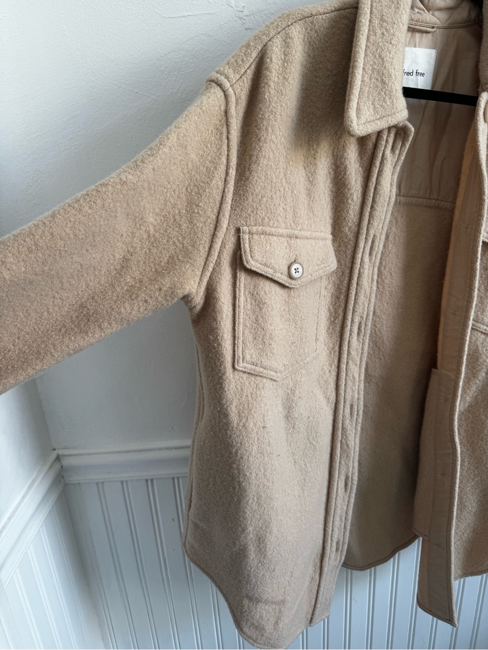Wilfred Camel Shacket Jacket - Picture 3 of 5